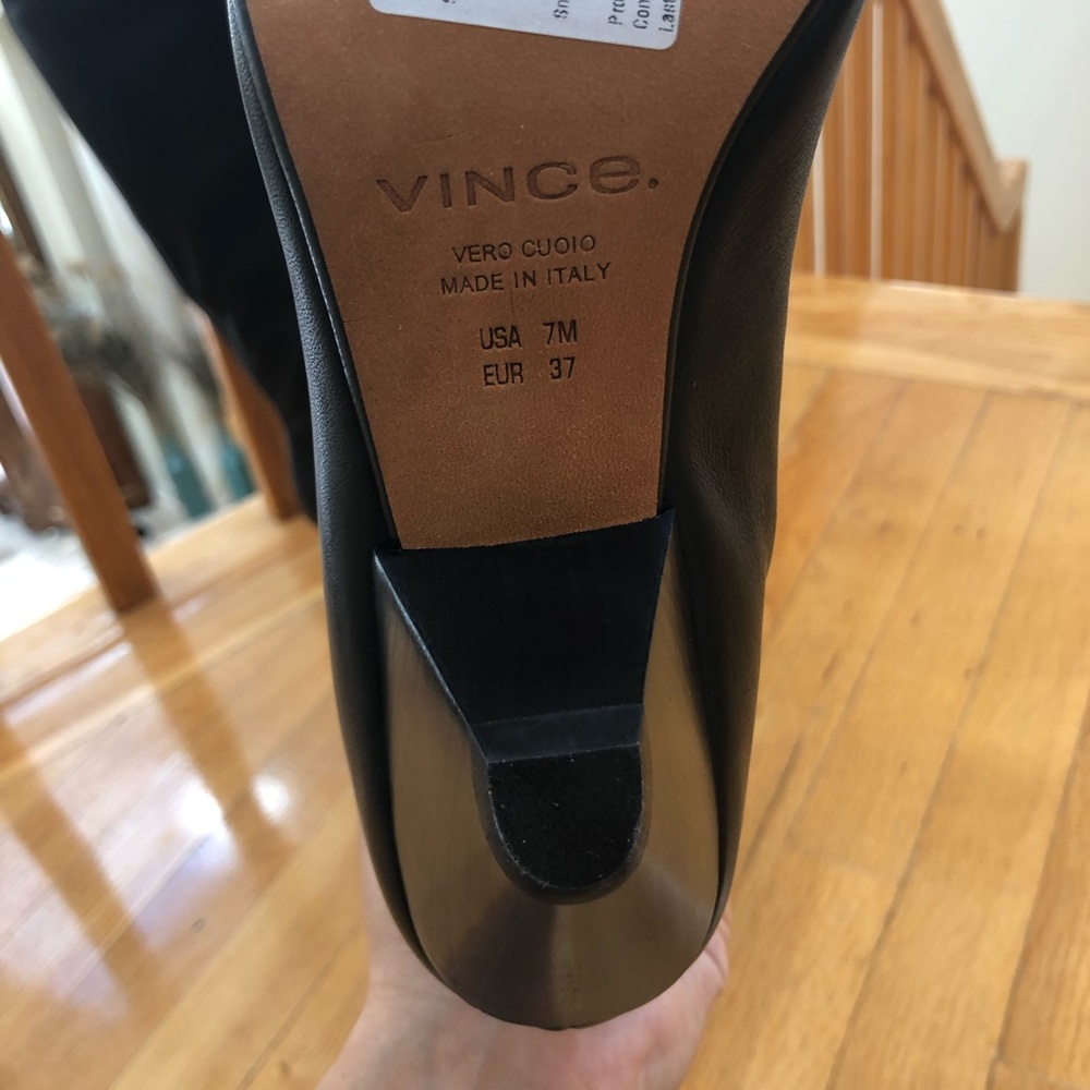 Vince Tall Leather Boots - Picture 5 of 8